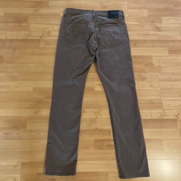 AG Adriano Goldschmied Everett Size 33x34 Slim Straight Brown Chino Pants Mens - Picture 7 of 13